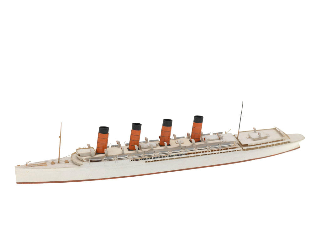 Detail of Waterline model; Miniature model by Reginald Carpenter
