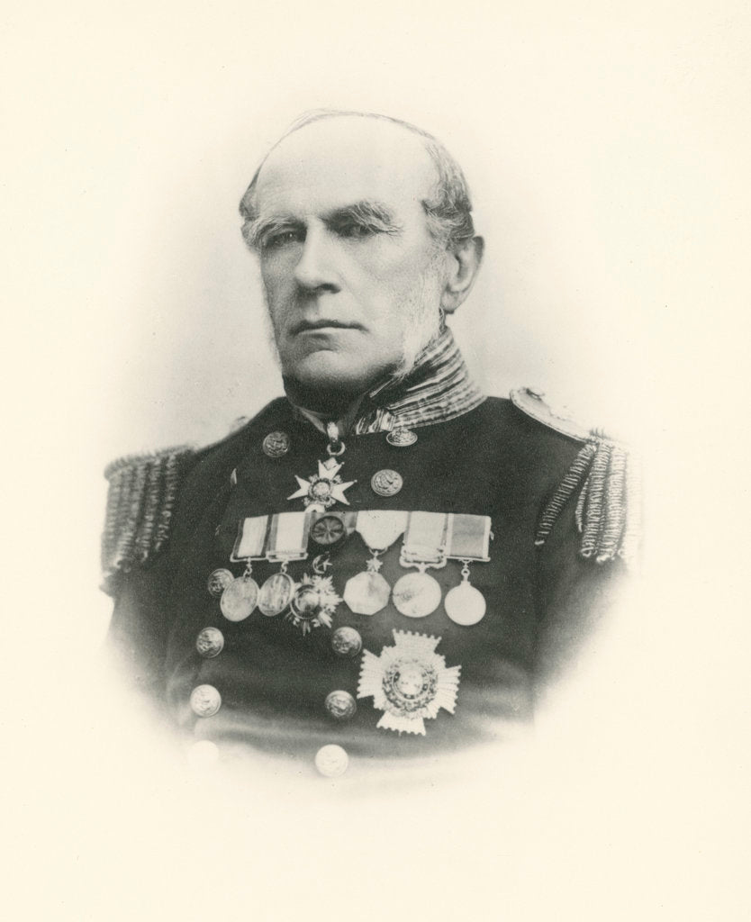 Detail of Edward Augustus Inglefield (1820-1894) by unknown