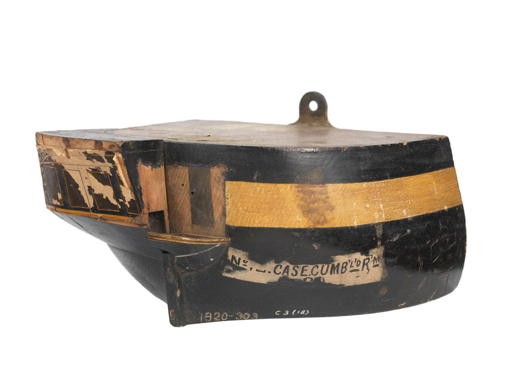 Detail of Stern model; Sectional model; Waterline model by unknown
