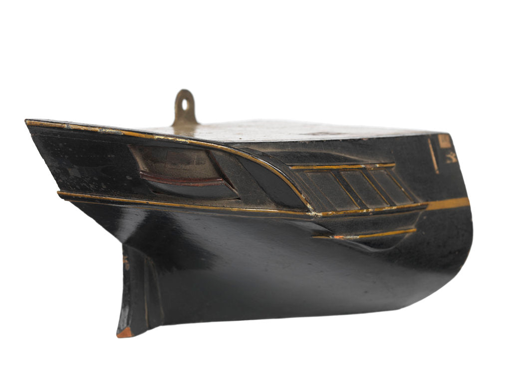 Detail of Stern model; Sectional model; Waterline model; Half hull model by unknown