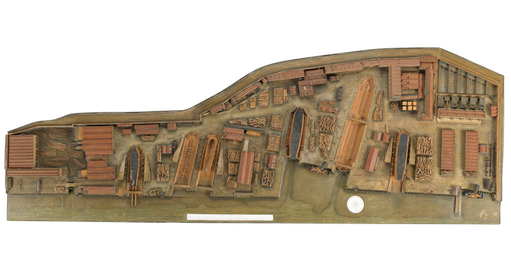 Detail of Topographical model by Richard Pickthorne
