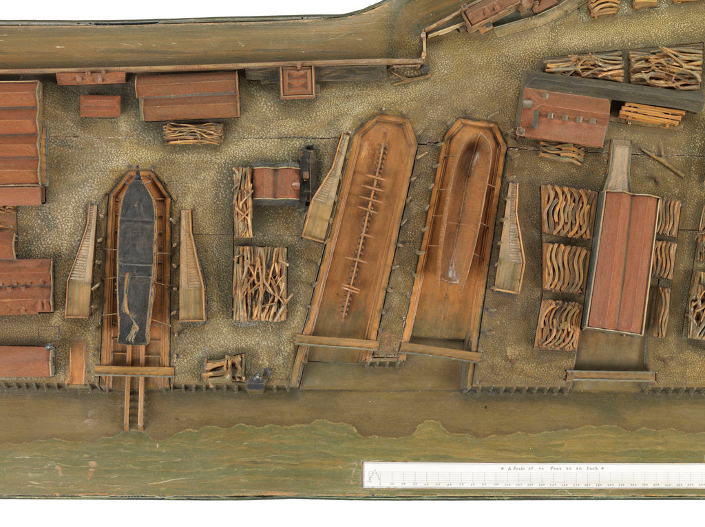 Detail of Topographical model by Richard Pickthorne