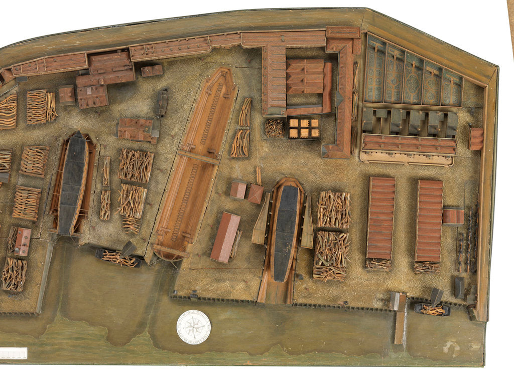 Detail of Topographical model by Richard Pickthorne