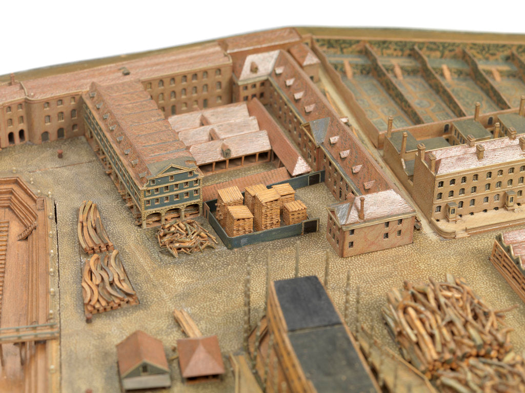 Detail of Topographical model by Richard Pickthorne