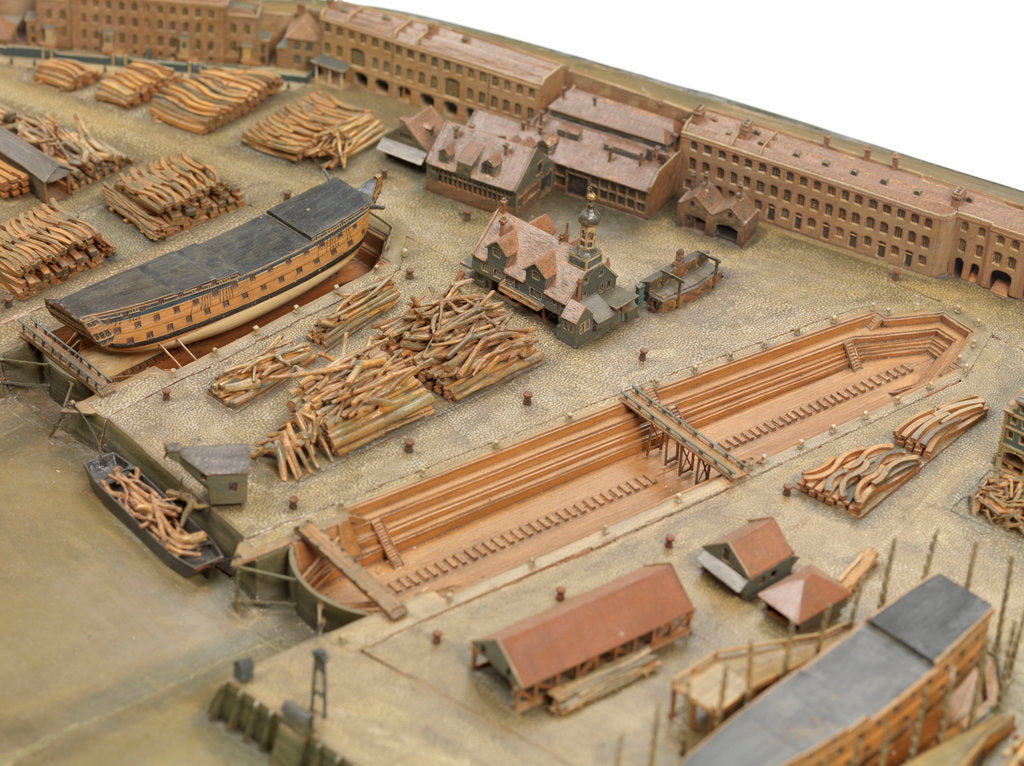 Detail of Topographical model by Richard Pickthorne