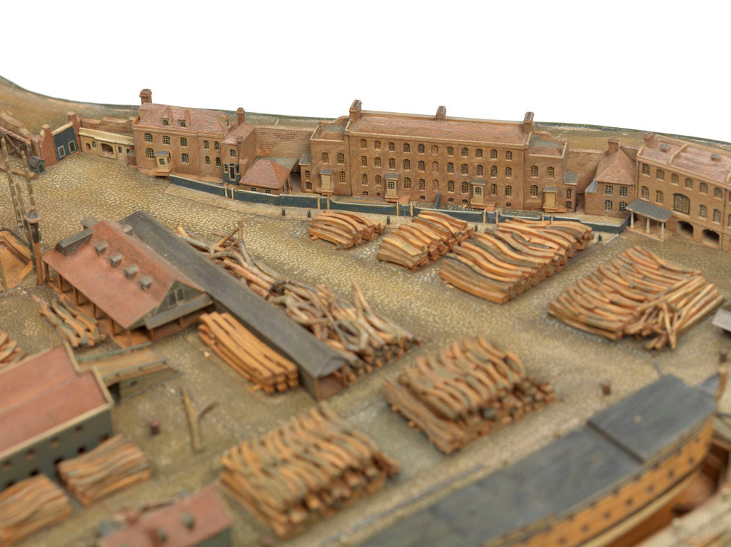 Detail of Topographical model by Richard Pickthorne
