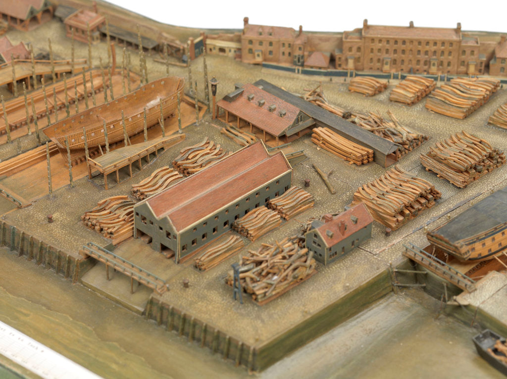 Detail of Topographical model by Richard Pickthorne