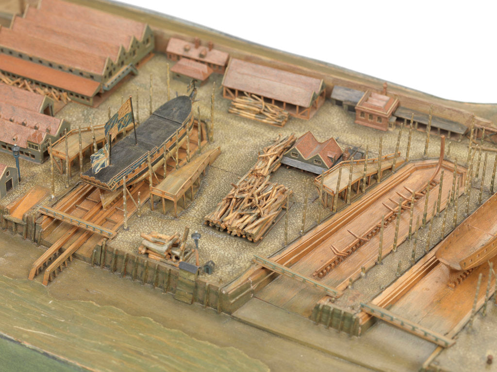 Detail of Topographical model by Richard Pickthorne