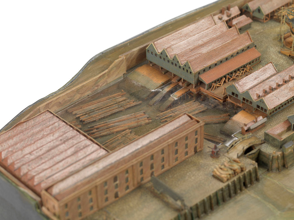 Detail of Topographical model by Richard Pickthorne