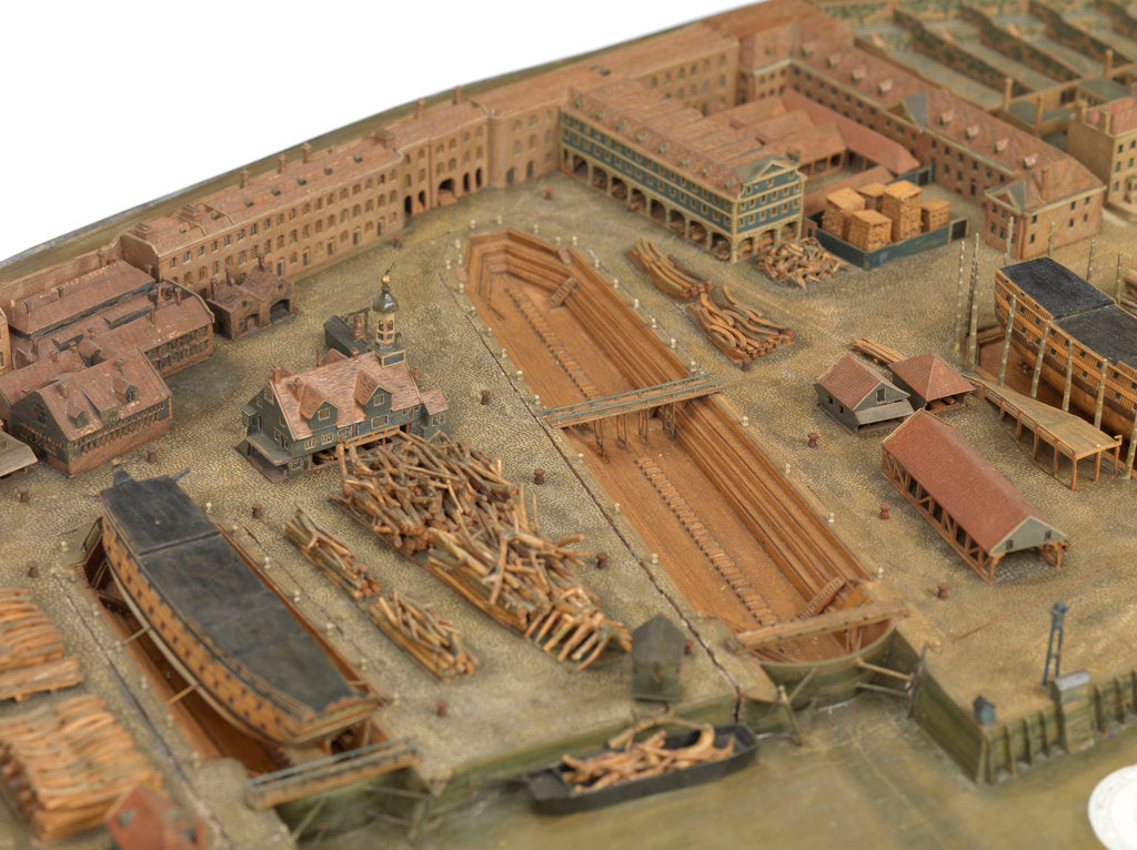 Detail of Topographical model by Richard Pickthorne