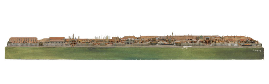 Detail of Topographical model by Richard Pickthorne