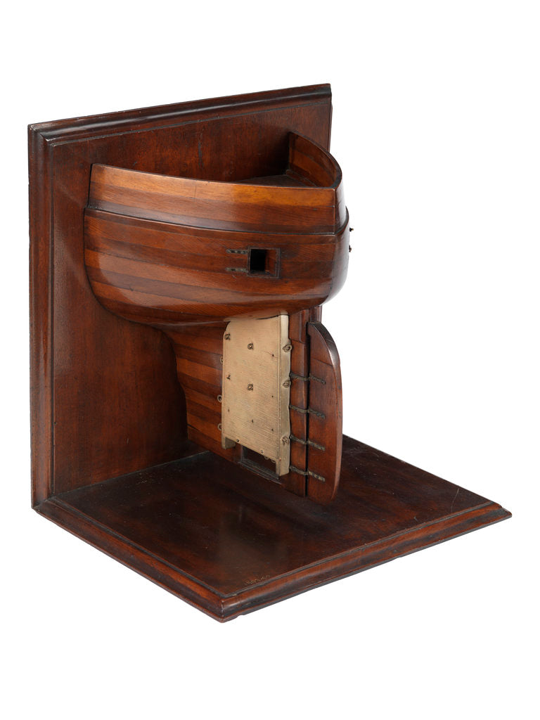 Detail of Stern model; Sectional model by unknown