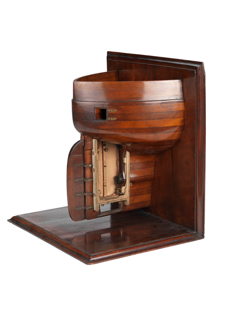 Detail of Stern model; Sectional model by unknown