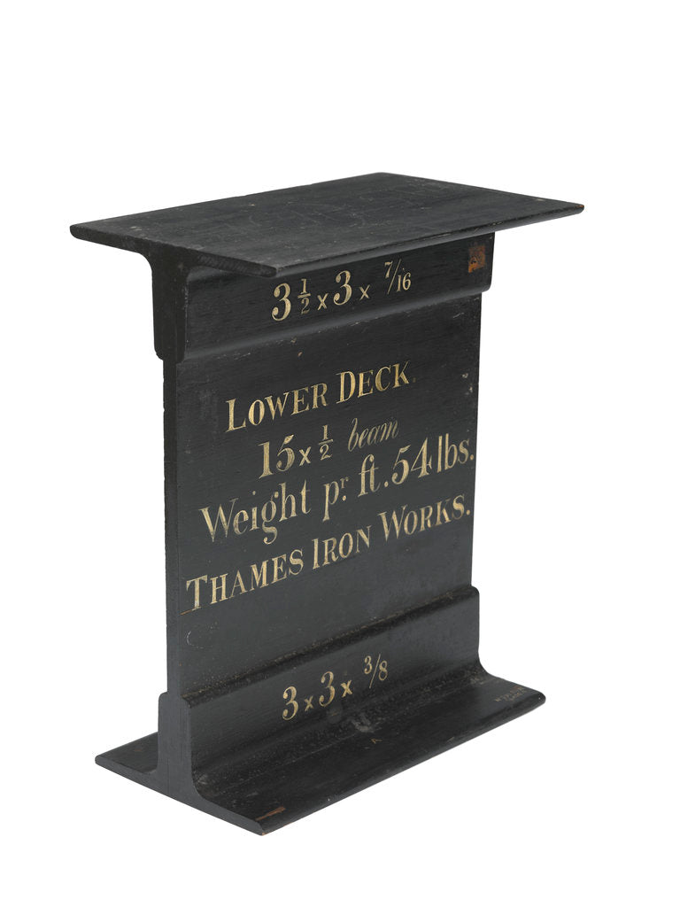 Detail of Sectional model; Iron beam by unknown