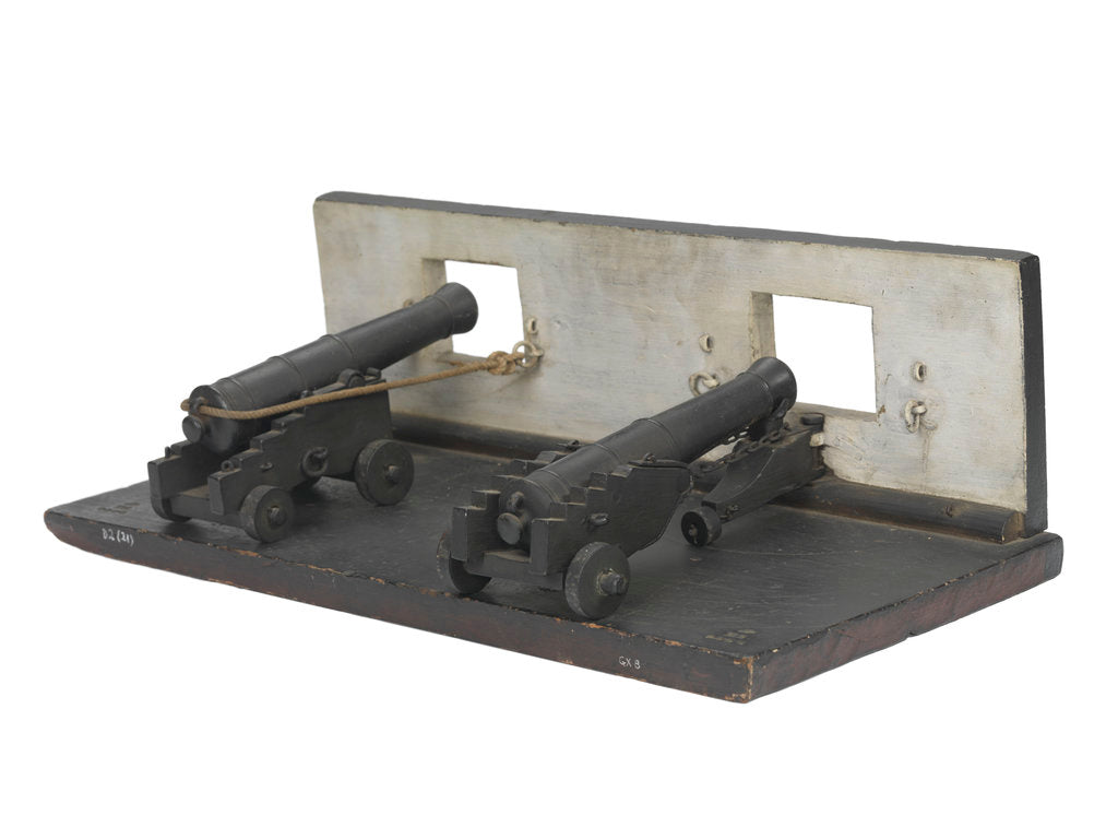 Detail of Ordnance model; Gun model; Sectional model by unknown