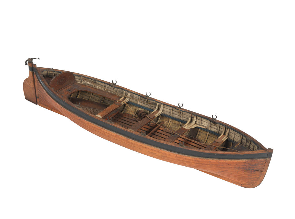 Detail of Full hull model; Plank-on-frame by unknown