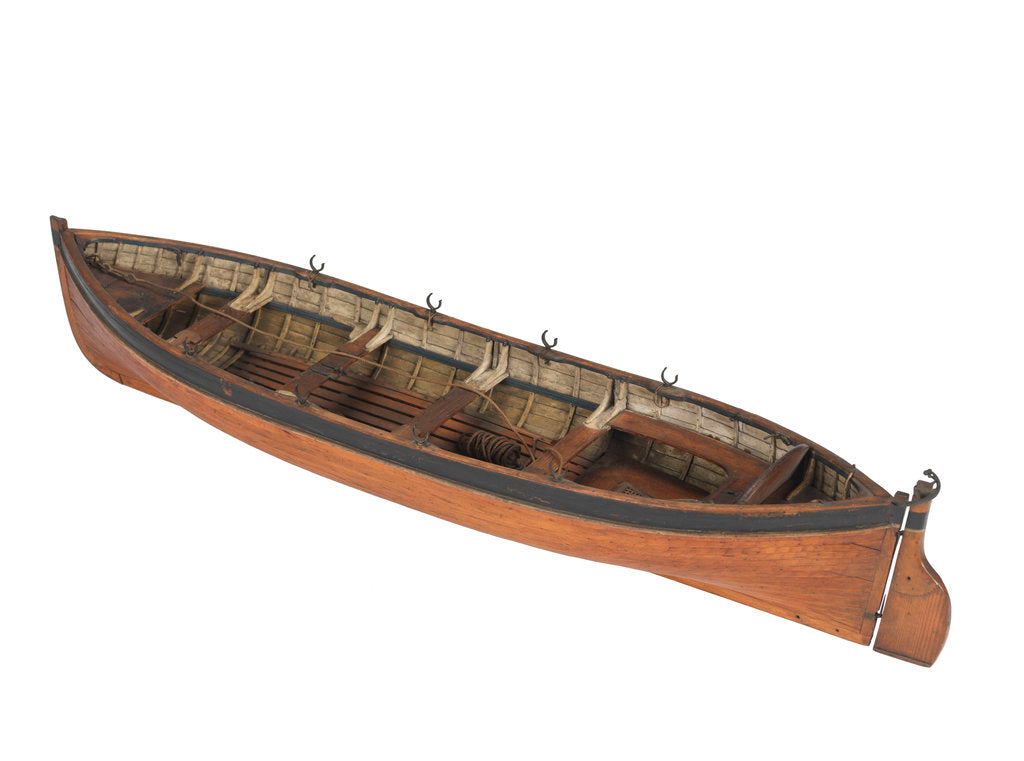 Detail of Full hull model; Plank-on-frame by unknown