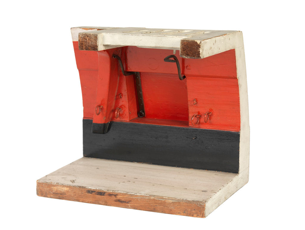 Detail of Sectional model; Midship model; Gun port model by unknown