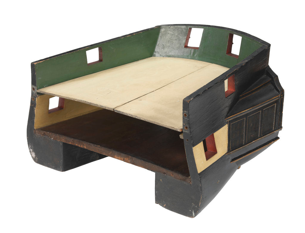 Detail of Sectional model; Stern model; Waterline model by unknown