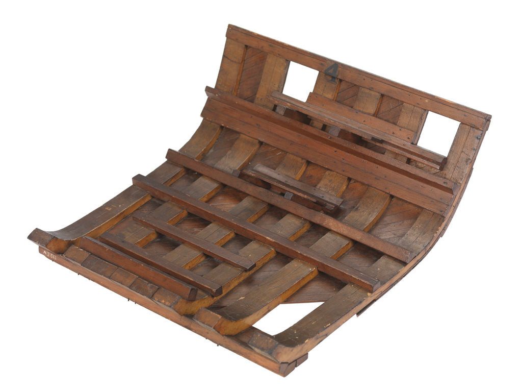 Detail of Sectional model; Plank-on-frame by unknown