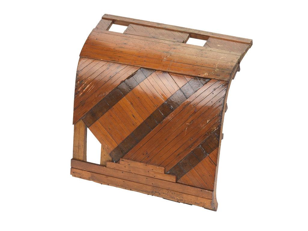 Detail of Sectional model; Plank-on-frame by unknown