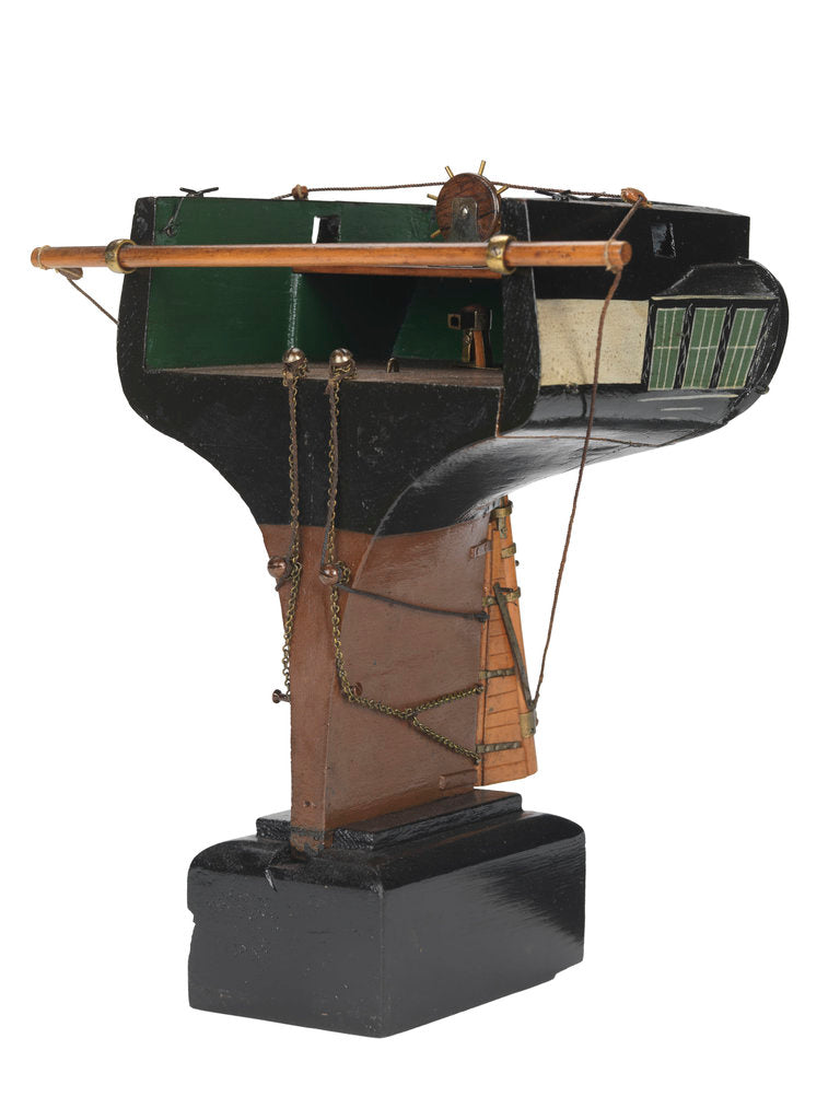 Detail of Sectional model; Stern model by unknown
