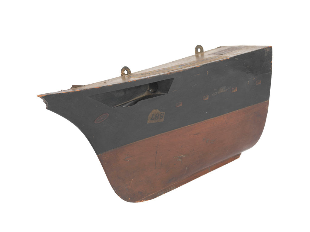 Detail of Sectional model; Bow model by unknown