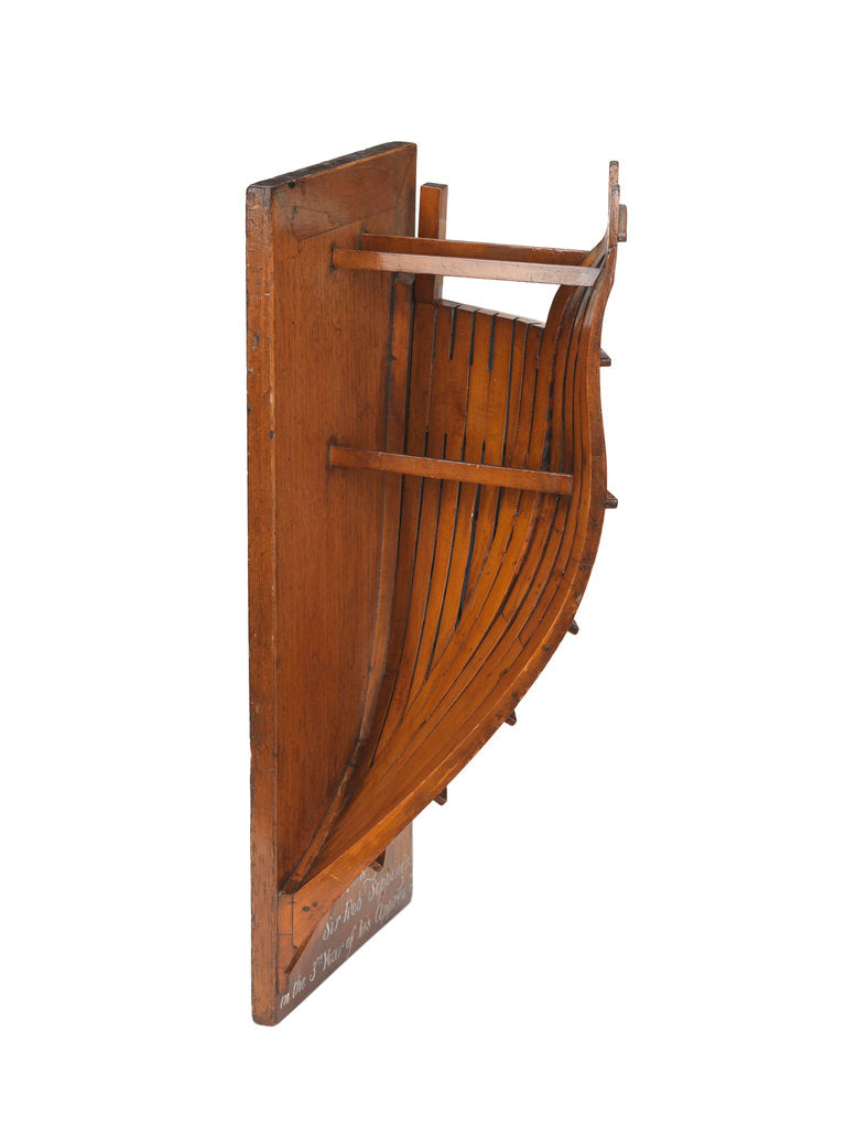 Detail of Sectional model; Bow model; Frame model; Plank-on-frame by Robert Seppings