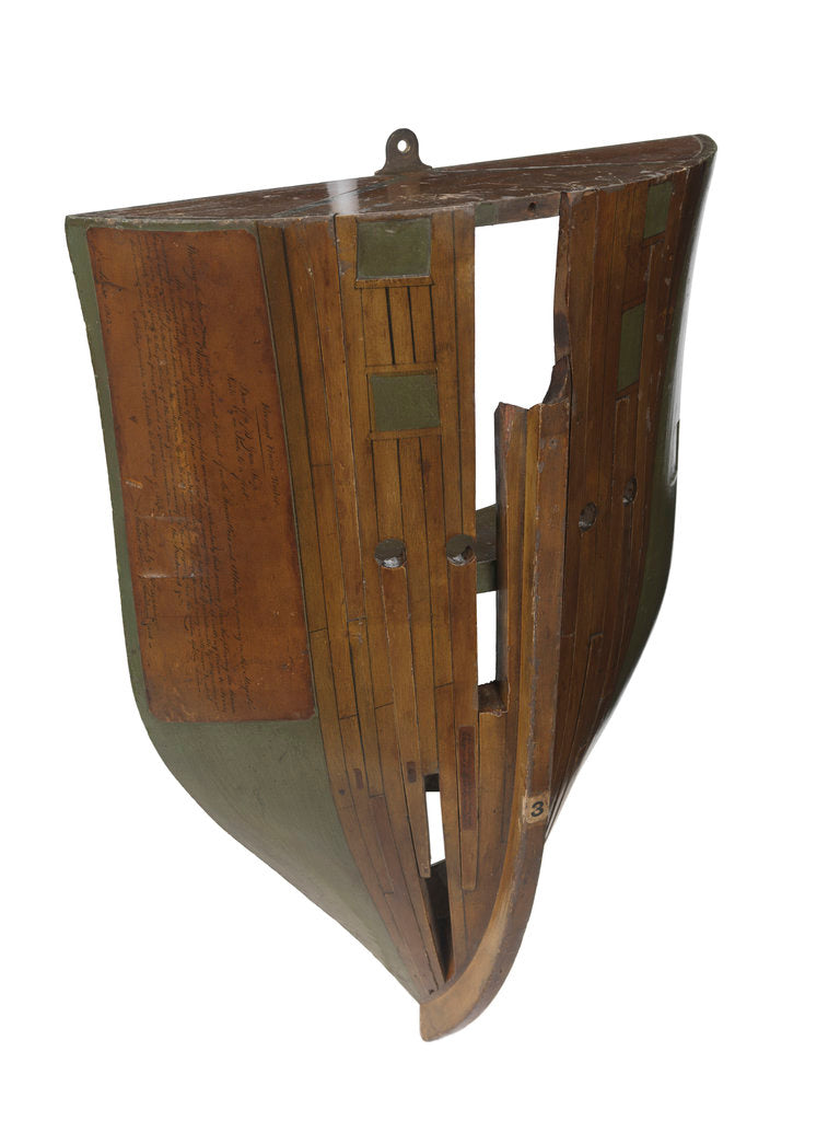 Detail of Bow model; Frame model by unknown