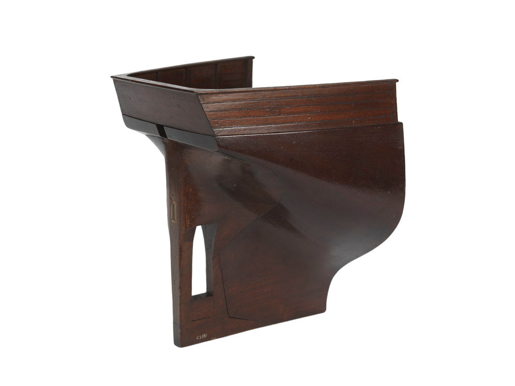 Detail of Sectional model; Stern model by unknown