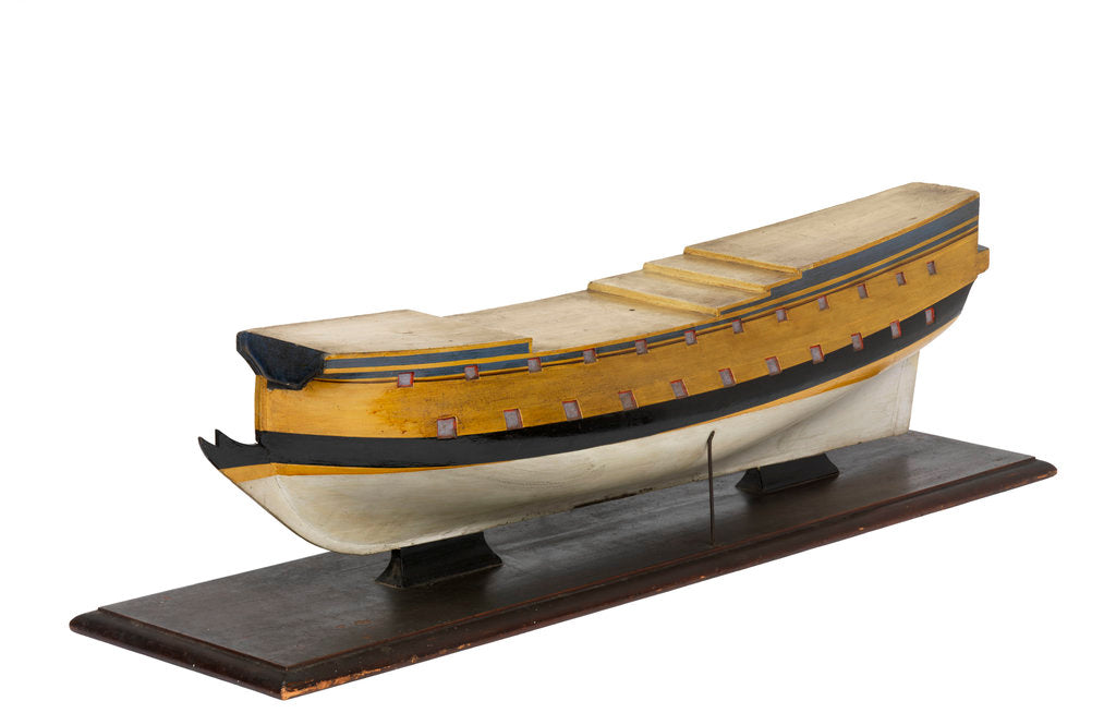 Detail of Model of the vessel 'Triton' (1697), warship, French, 42 guns by unknown