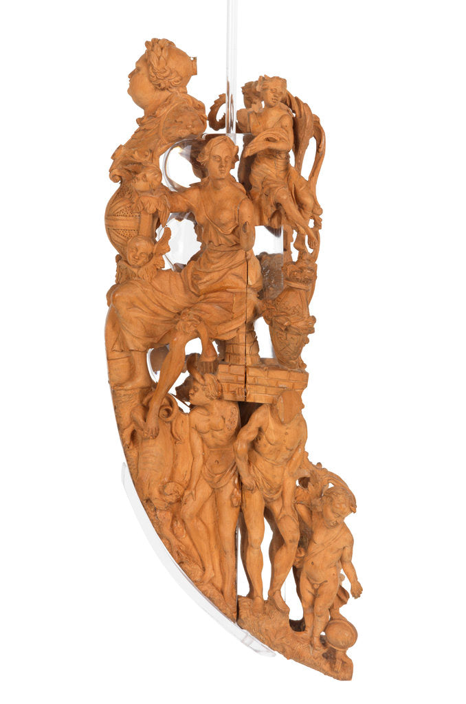 Detail of Figurehead model of First Rate 100-gun warship HMS 'Victory' (1765) by William Savage