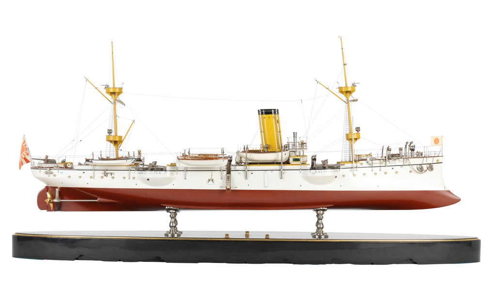 Detail of A sloop warship 'Takao' (Japan 1888) by unknown
