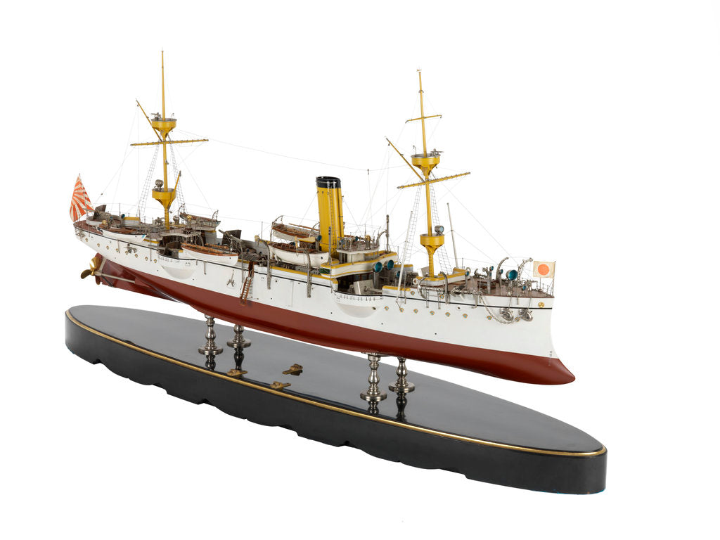 Detail of A sloop warship 'Takao' (Japan 1888) by unknown