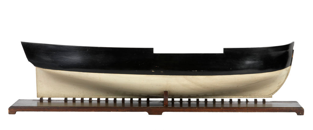 Detail of Model of a warship, 46 guns, frigate by unknown