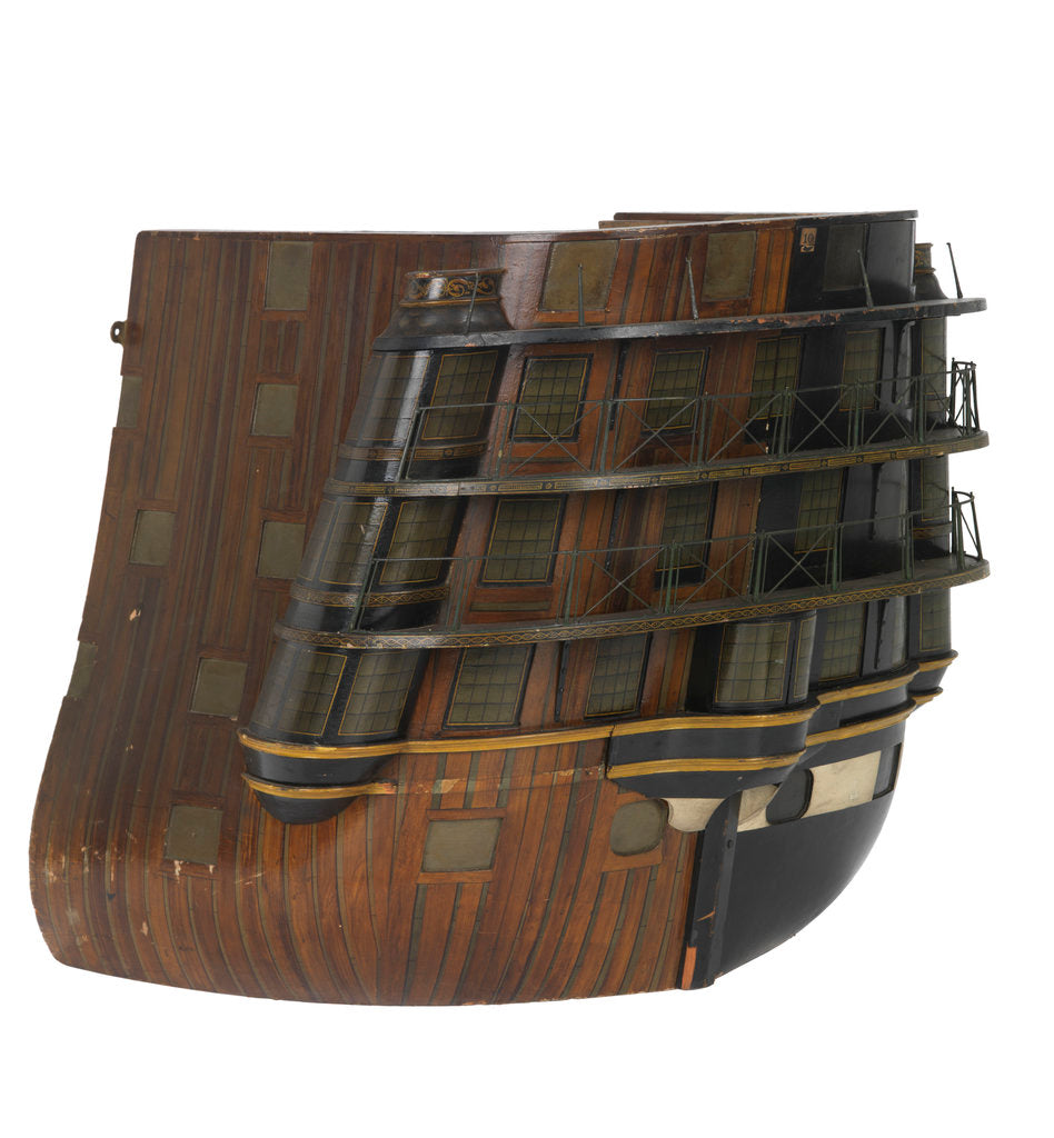 Detail of First Rate warship 'Queen Charlotte' (1810), 104 guns by unknown