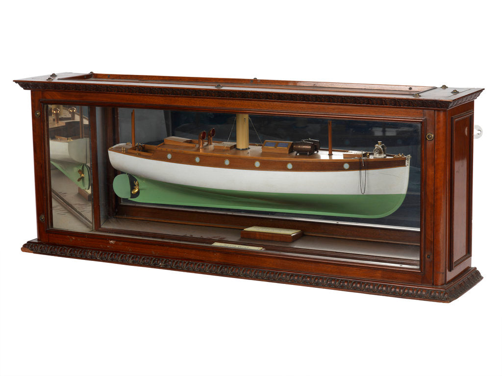 Detail of A recreation motor yacht by unknown