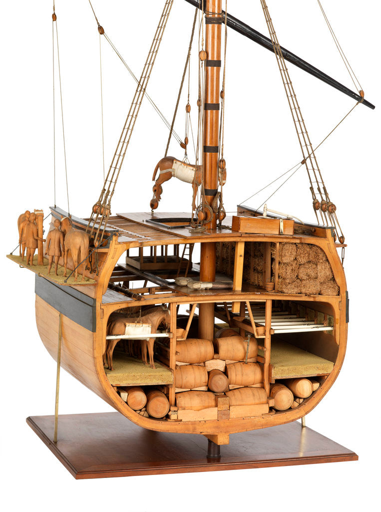 Detail of A horse transport vessel by unknown