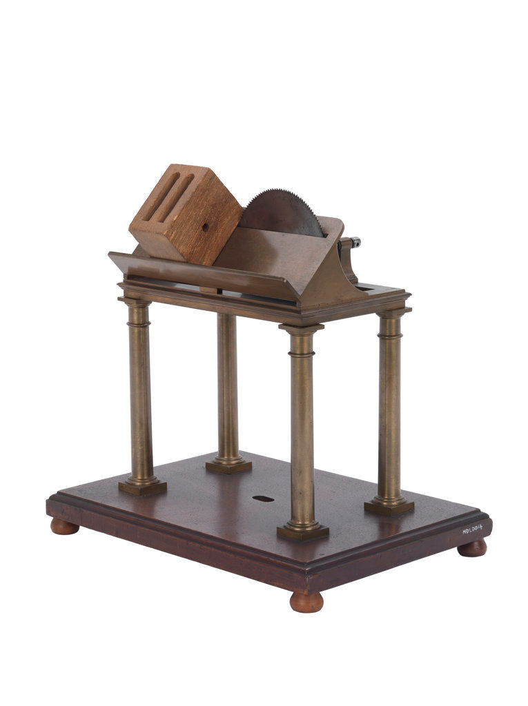 Detail of Corner sawing machine model by Marc Isambard Brunel