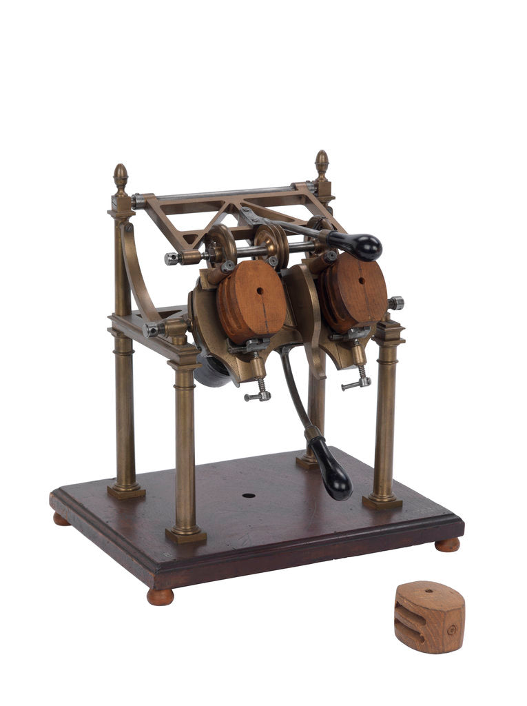 Detail of Scoring machine model by Marc Isambard Brunel
