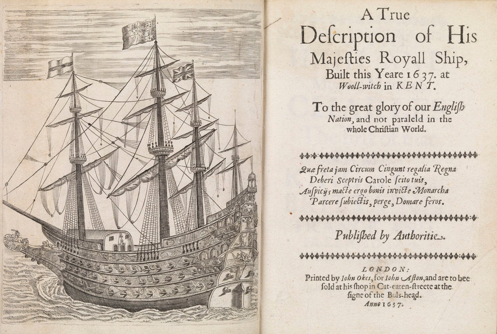 Detail of 'Sovereign of the Seas' (1637) by John Payne