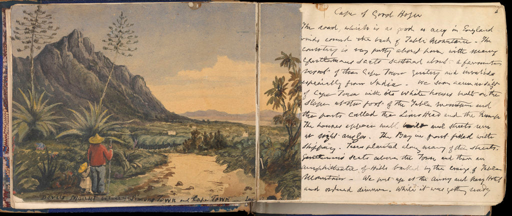 Detail of Double page spread from the Cree Journal (3rd party clearance required for commercial use) by Edward Cree