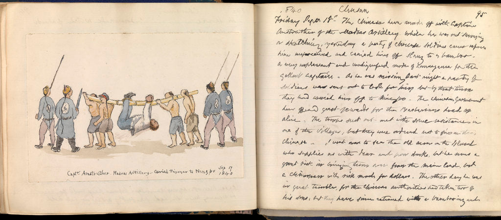 Detail of Double page spread from the Cree Journal (3rd party clearance required for commercial use) by Edward Cree