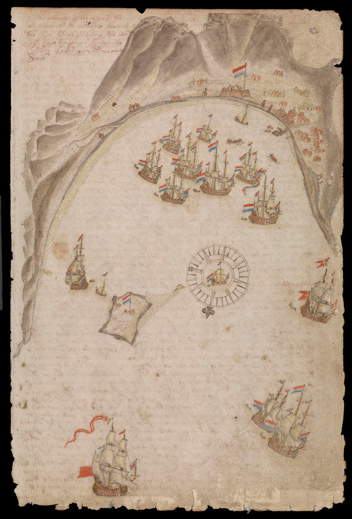 Detail of Plate from Edward Barlow's journal of his life at sea in king's ships, East & West Indiamen & other merchantmen from 1659 to 1703. by Edward Barlow