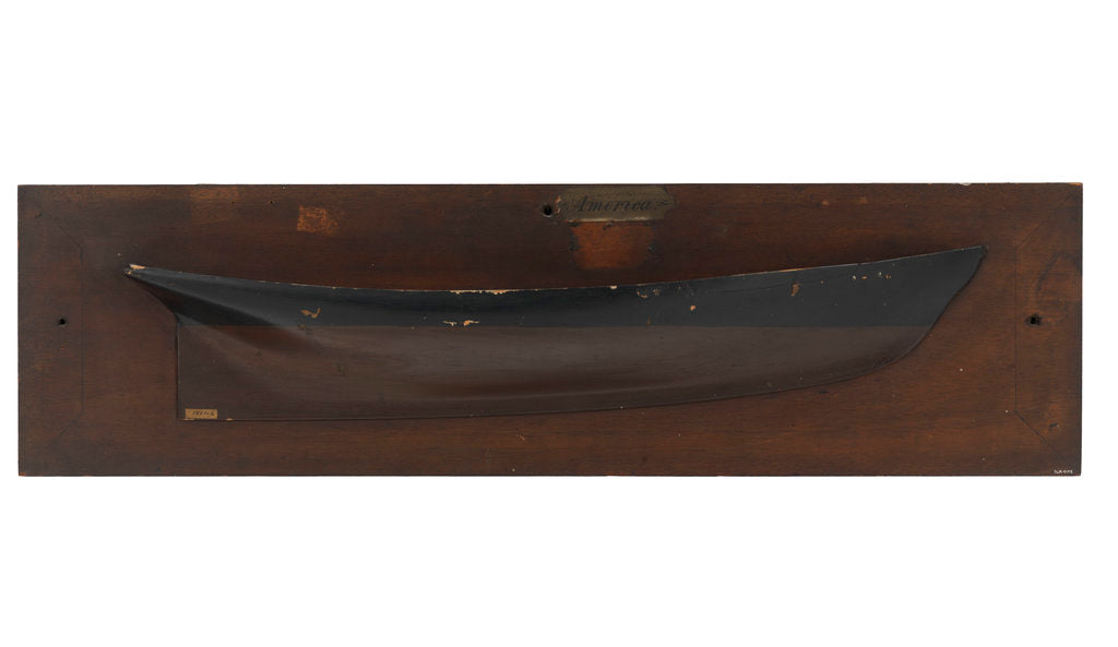 Detail of 'America' (1851); Recreation vessel; Yacht by unknown