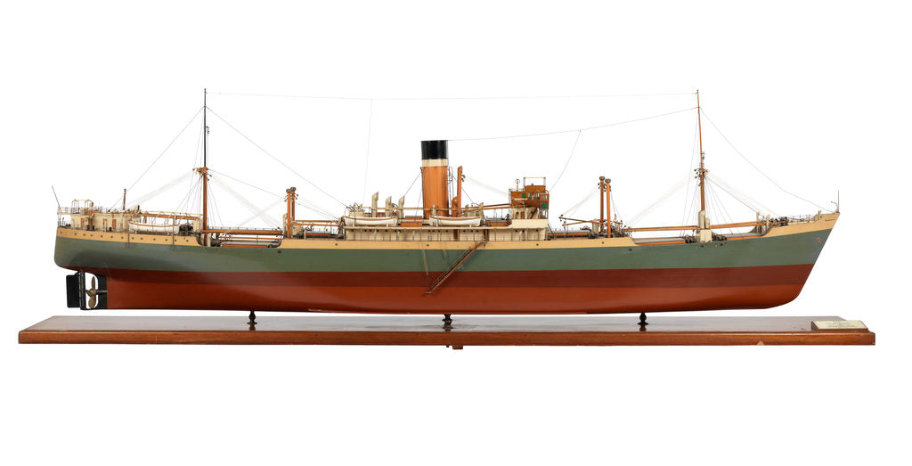 Detail of 'City of Agra' (1936); Cargo vessel by William Denny & Bros Ltd