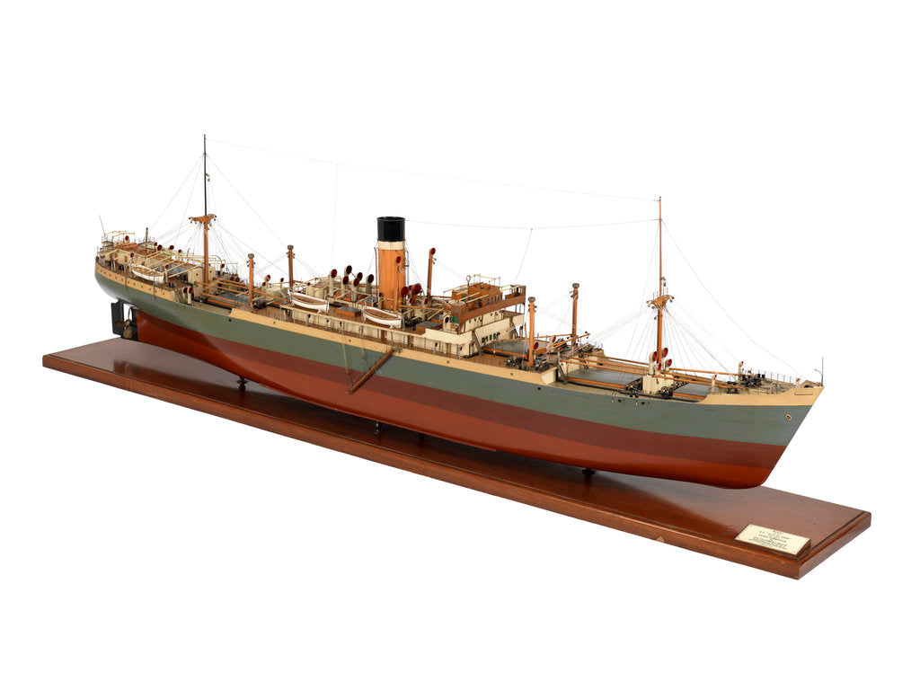 Detail of 'City of Agra' (1936); Cargo vessel by William Denny & Bros Ltd