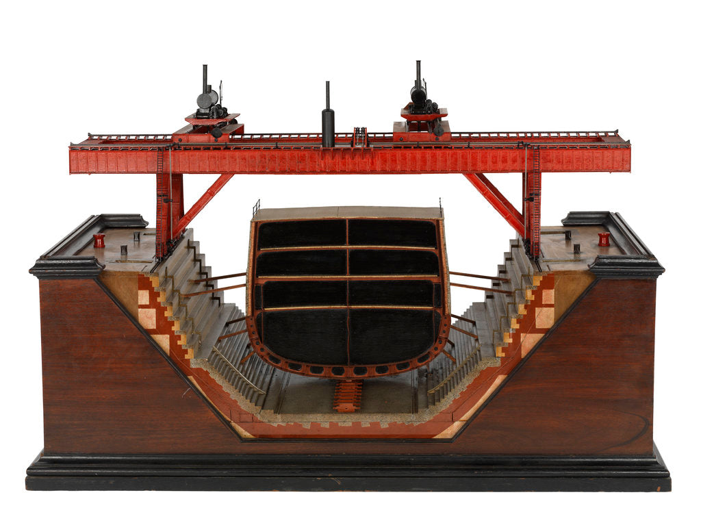Detail of Steam Travelling Gantry; Warship by unknown