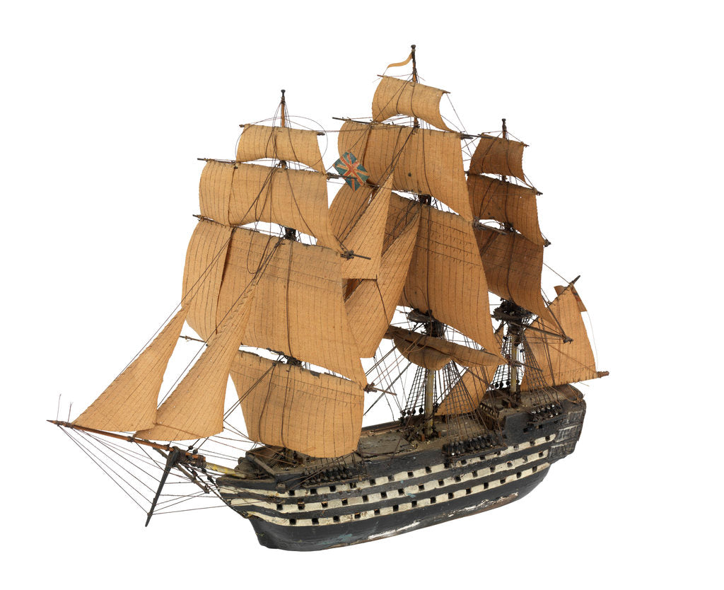 Detail of 'Prince'; warship; 98 guns; 2nd rate by William Haines