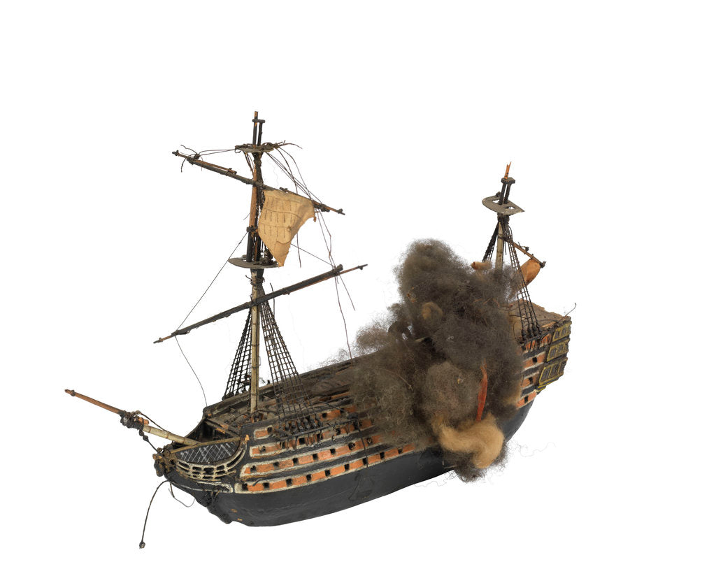 Detail of 'Santissima Trinidad'; warship; 140 guns by William Haines
